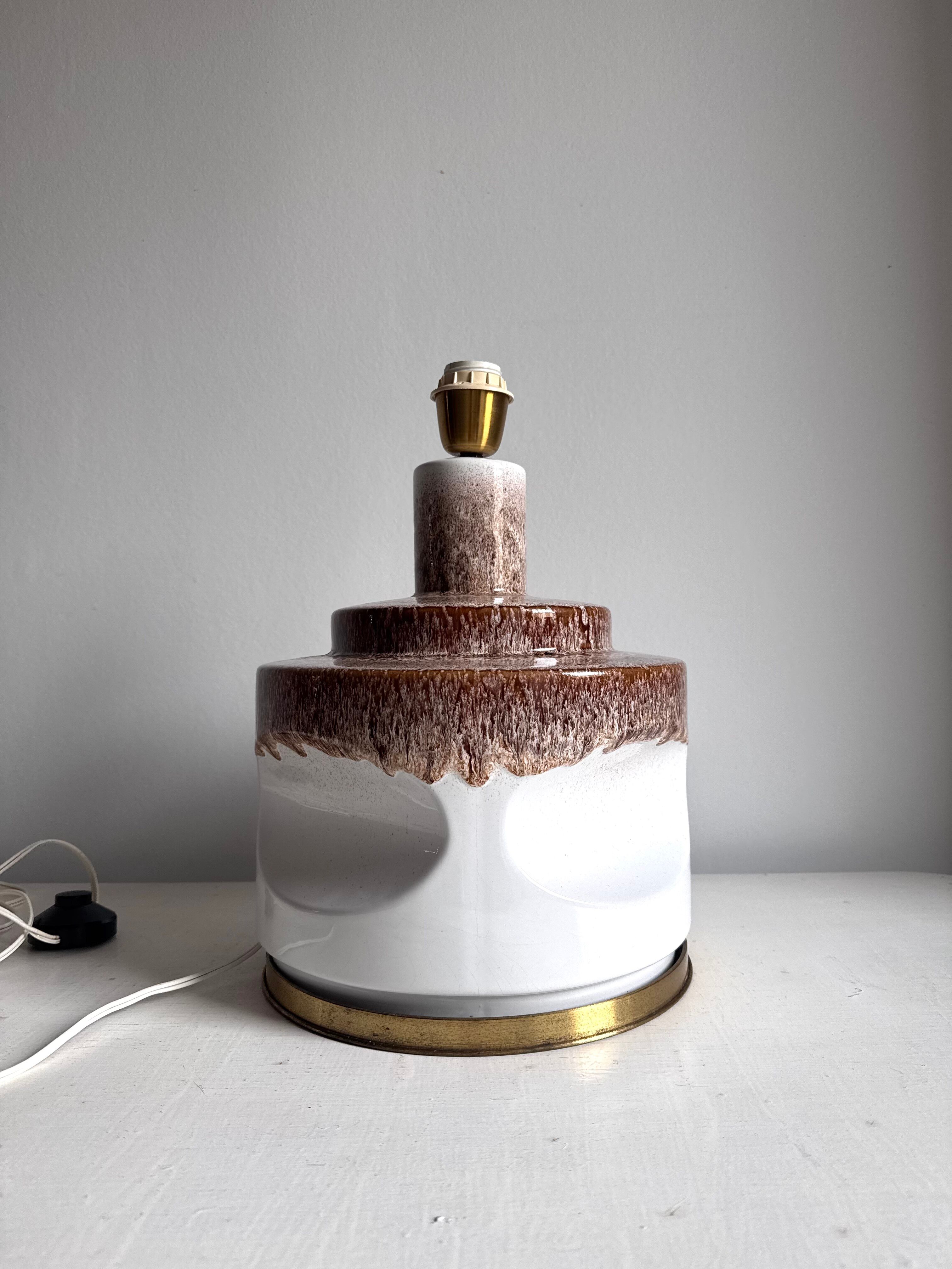 Ceramic lamp base 1970