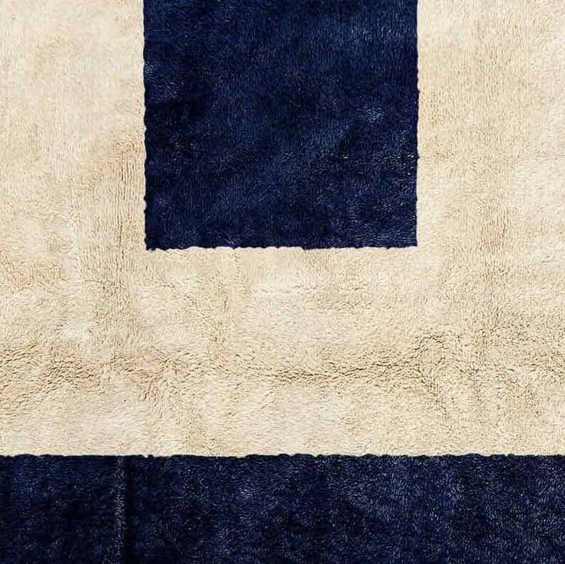 Handmade pure wool rug, size 150 x 250 cm