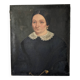 Antique painting vintage portrait bohemian countryside decoration oil on canvas