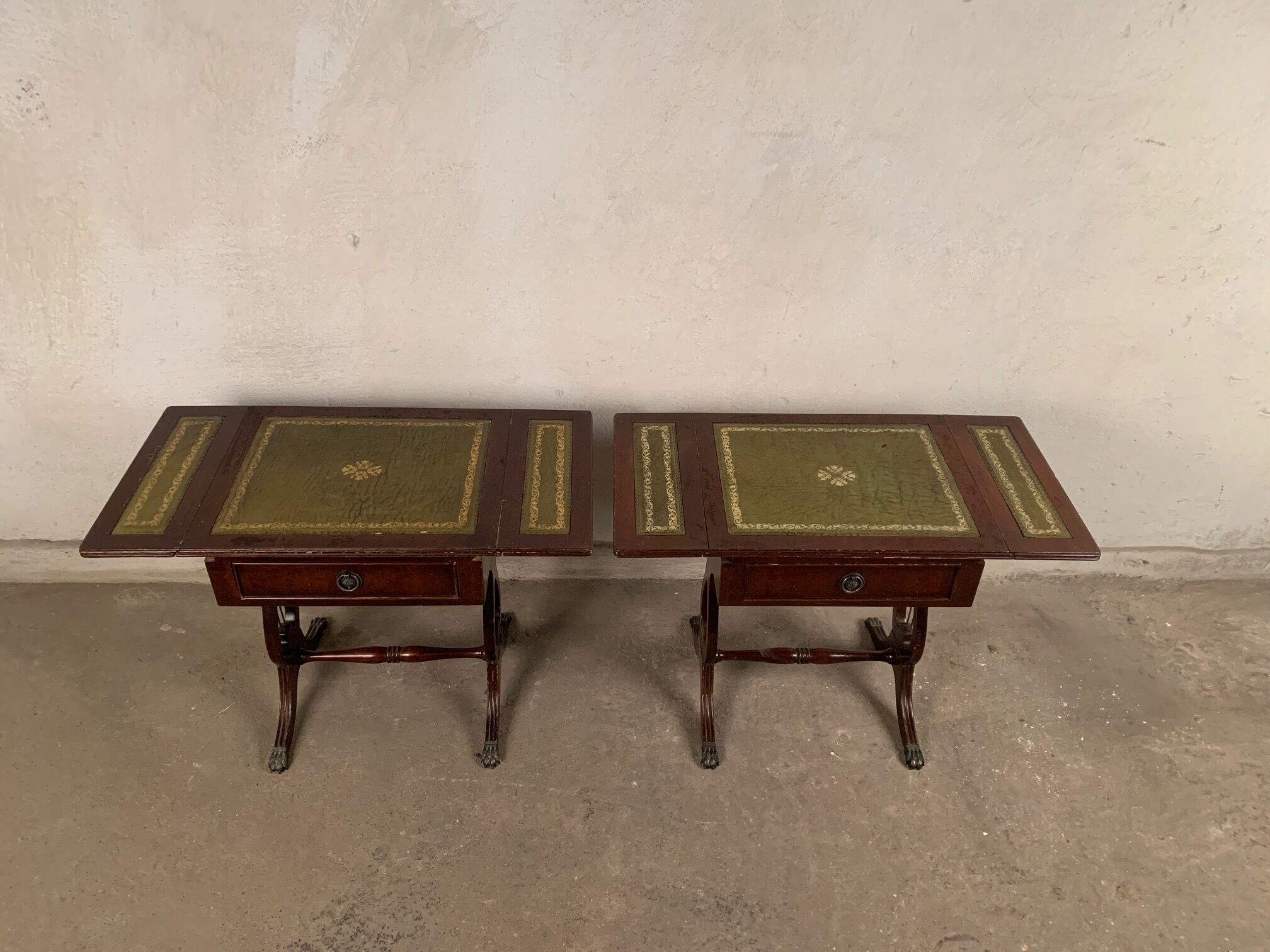 A pair of  side tables, 1950s
