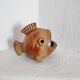 Gunnar Nylund, sculpture/vase/bowl in ceramic shaped like a fish, modern Scandinavian.