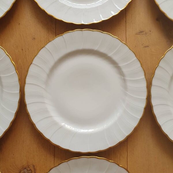 12 assiettes en porcelaine de Limoges Bernardaud Verlaine