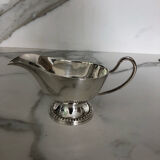 Silver metal saucepan
