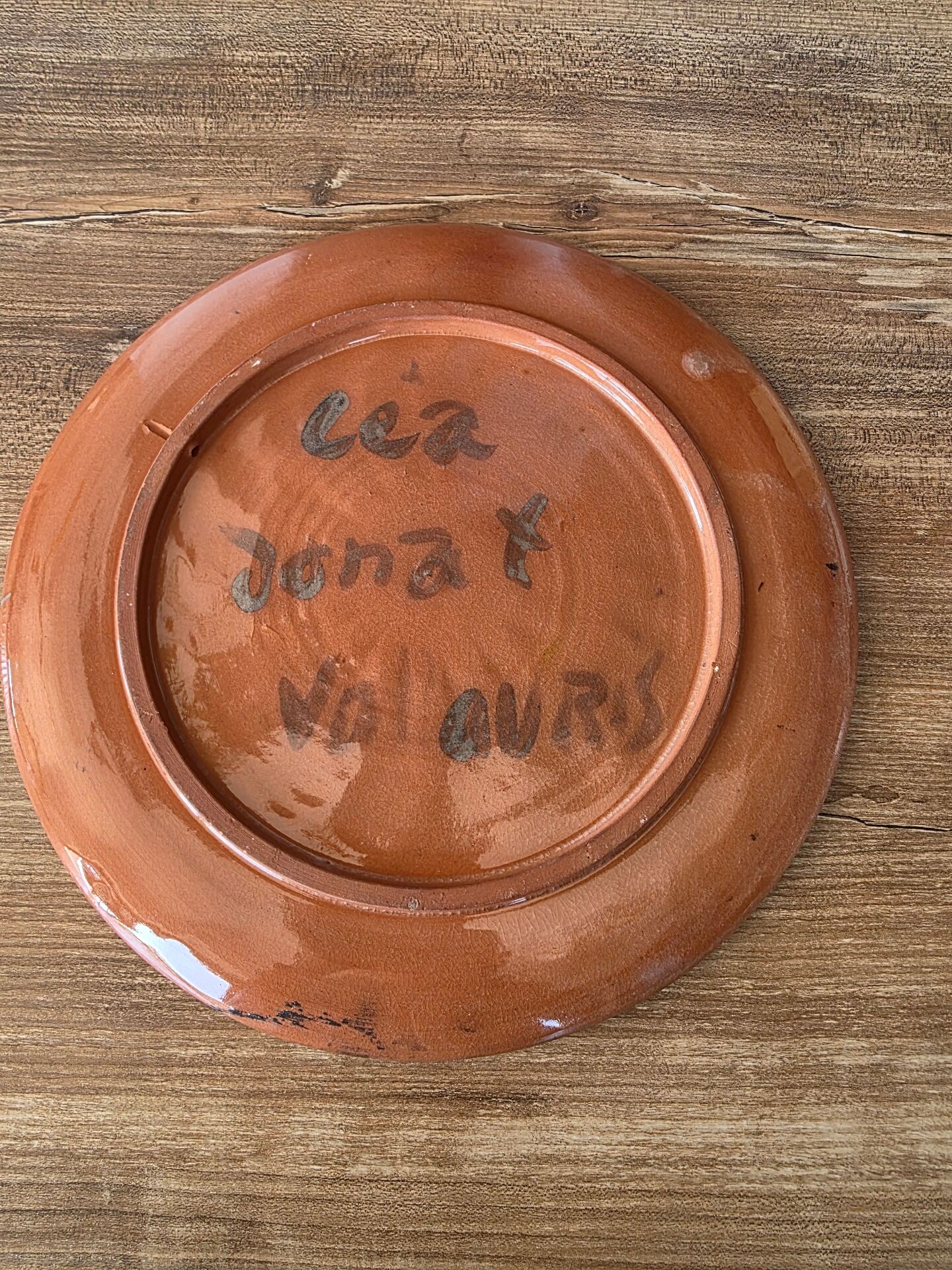 Wall plate in ceramic Vallauris – Léa Donat Picasso Madoura spirit