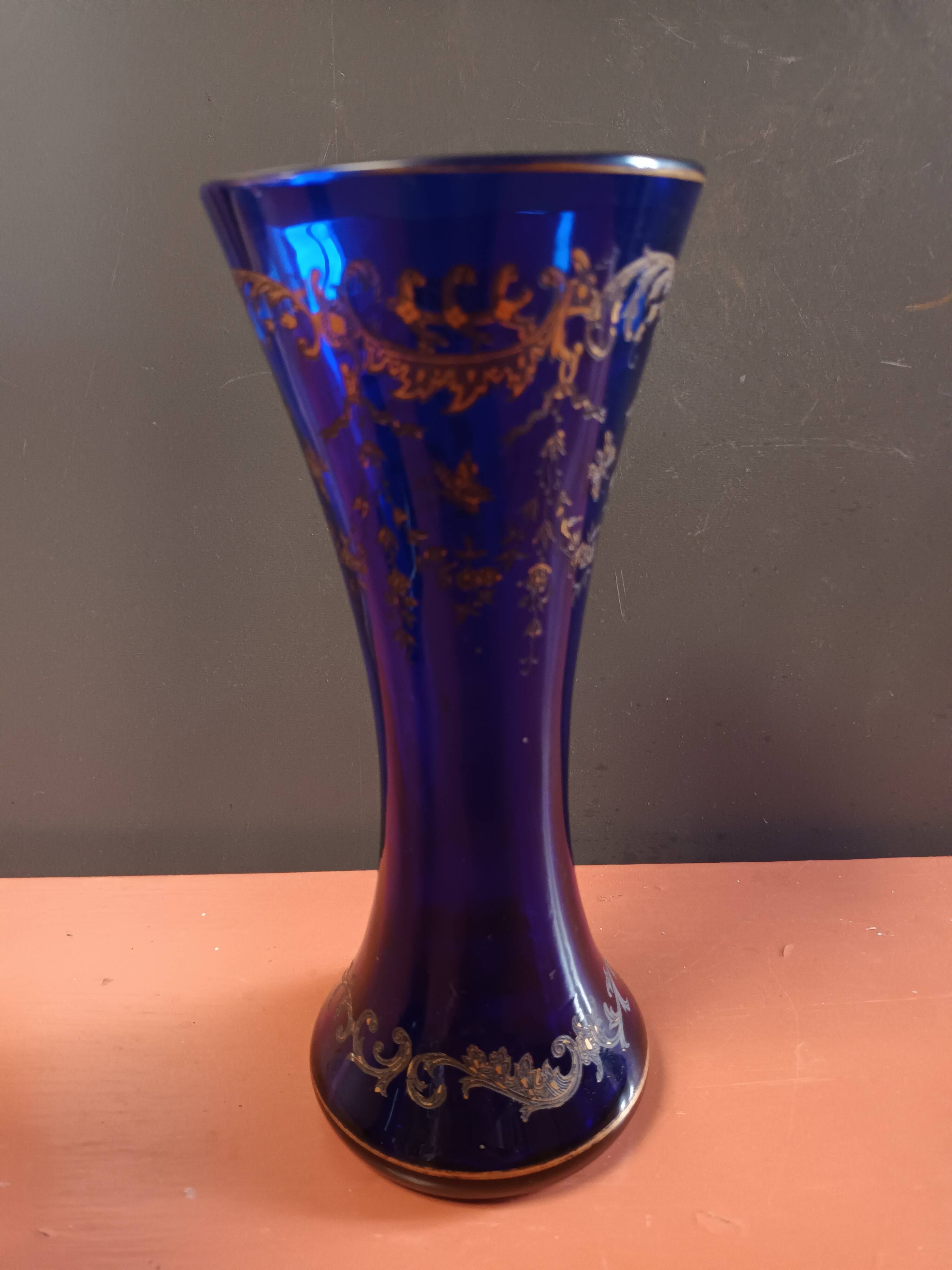 Pair of Sèvres crystal vase