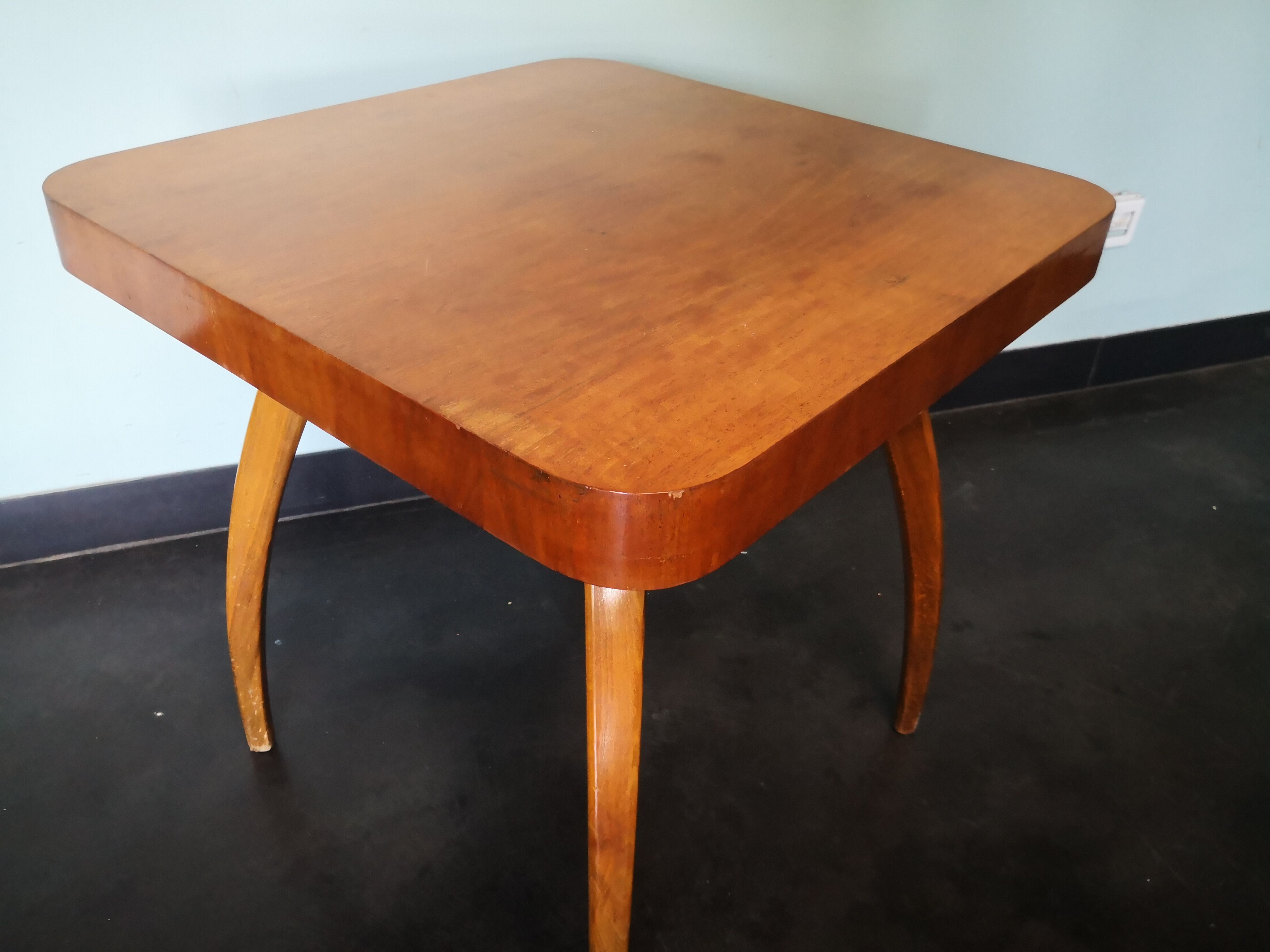 Spider Halabala coffee table, vintage, Czech, art deco