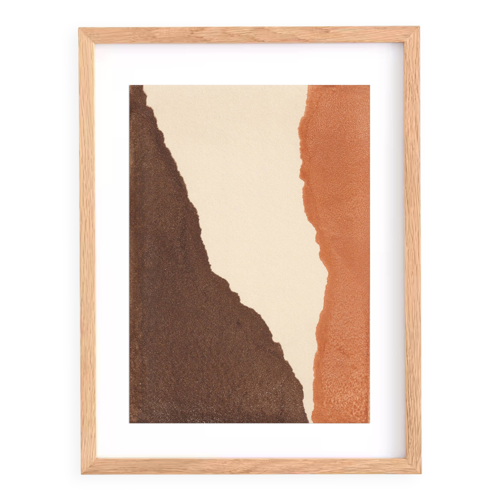 Peinture abstraite sur papier B353 signée eawy