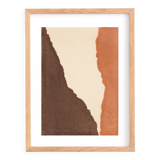 Peinture abstraite sur papier B353 signée eawy