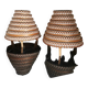 Pair of Scandinavian bedside lamps