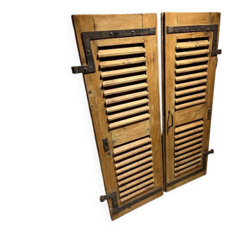 Pair of louvered shutters 1930s/40s
