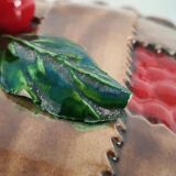 Slush Lid For Tart Dish Red Fruit Tart Decor 1960s