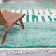 Large Azilal rug 305 x 210 cm – Moroccan wool rug in emerald green with graphic Berber patterns, GD-983