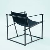 Vintage cubic steel canvas armchair by Radboud van Beekum by Pastoe, 1984