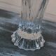 Vase en verre strié
