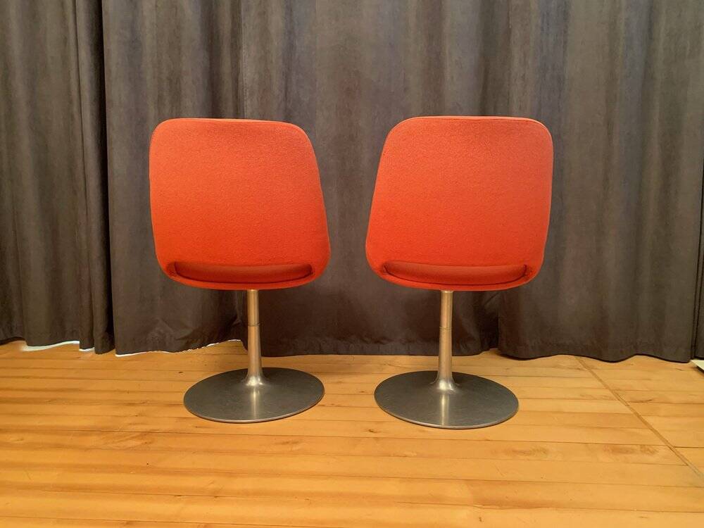 Set of Finnish Polaris swivel chairs by Eero Aarnio for Asko Export, 1970s