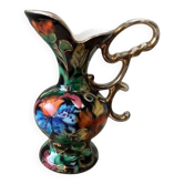Vase Flower Motif Hubert Bequet Art Ceramics Belgian Faience