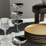 Set of 6 stoneware plates Village France D24