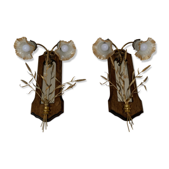 2 mirror sconces