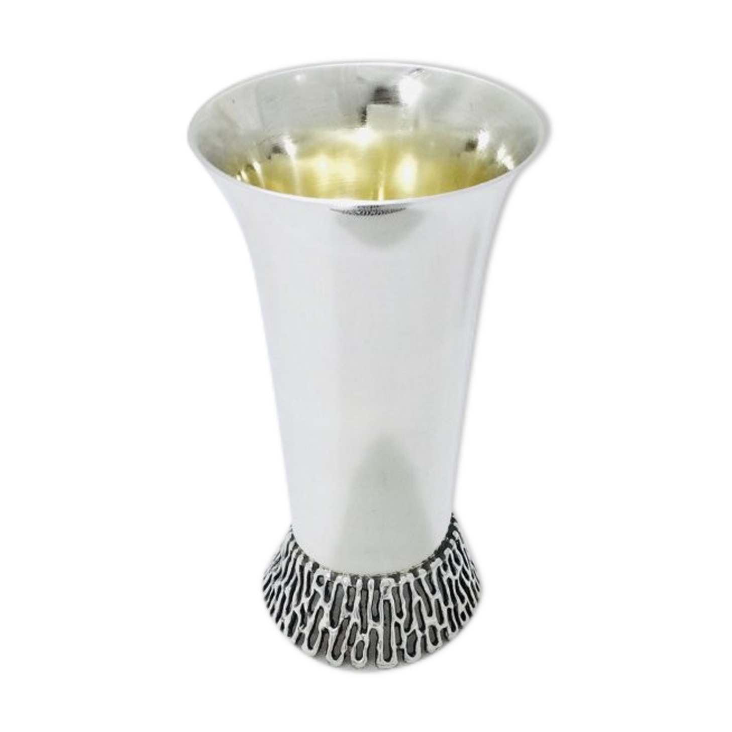 Timbale en argent et vermeil Israel