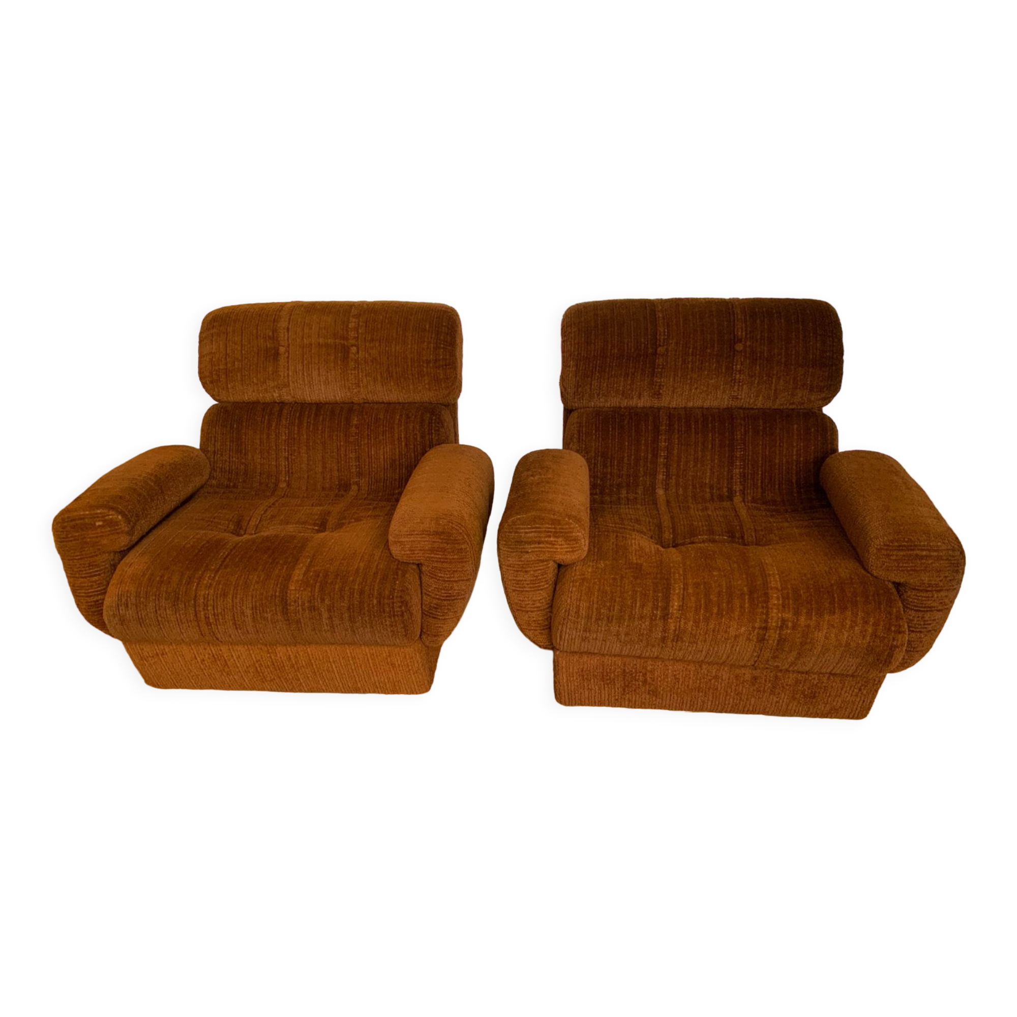 Paire de fauteuils 70s