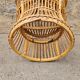 Bamboo and rattan armchair 50s Italy