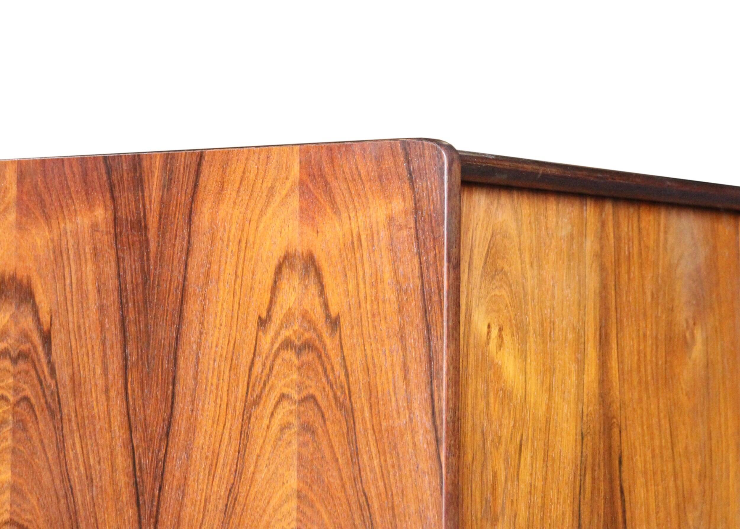 Vintage Scandinavian wardrobe in rosewood, 1950s/60s.