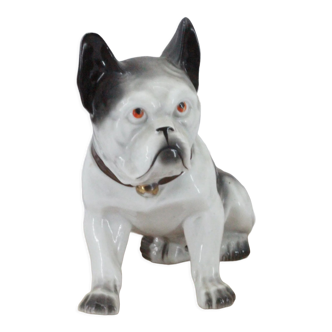 Ceramic dog statue