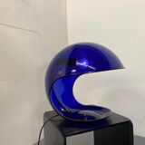 Modern Italian Space Age Blue Foglia 634 Martinelli Table Lamp, by Elio Martinelli for Martinelli Luce, 1969