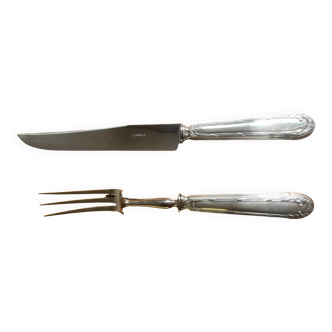 Cutlery cutlery service in filled silver