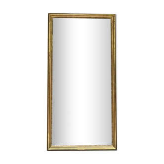 Miroir ancien doré à la feuille d’or glace au mercure 166,5cm/85,5cm