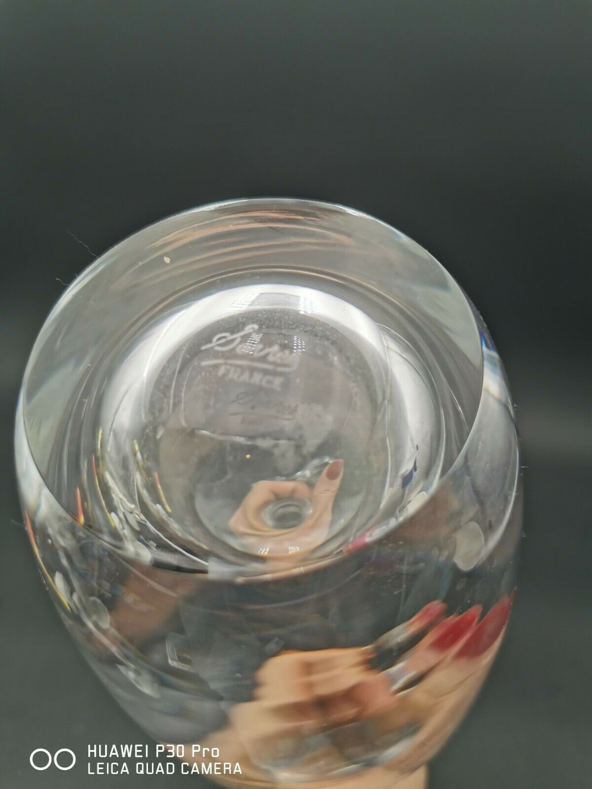 Sevres crystal carafe stamped