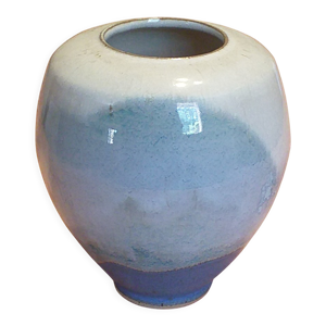 vase en céramique bleu
