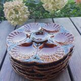 Set of oyster plates