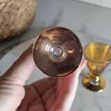 Harlequin blown crystal glasses