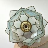 Pair of hanging lamps in mother-of-pearl