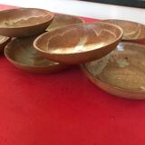 Batch soup plates in sandstone