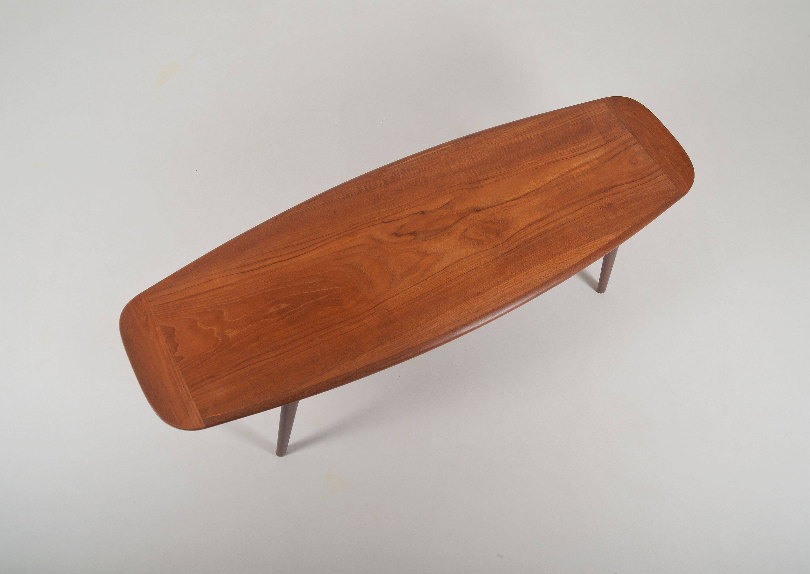 Danish 'Surfboard' coffee table by Arne Hovmand Olsen for Mogens Kold, 1950