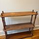 Turned wooden shelf