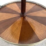Late 19th century tripod pedestal table in wood marquetry