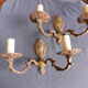 Paire d'appliques métal doré de style Louis XV