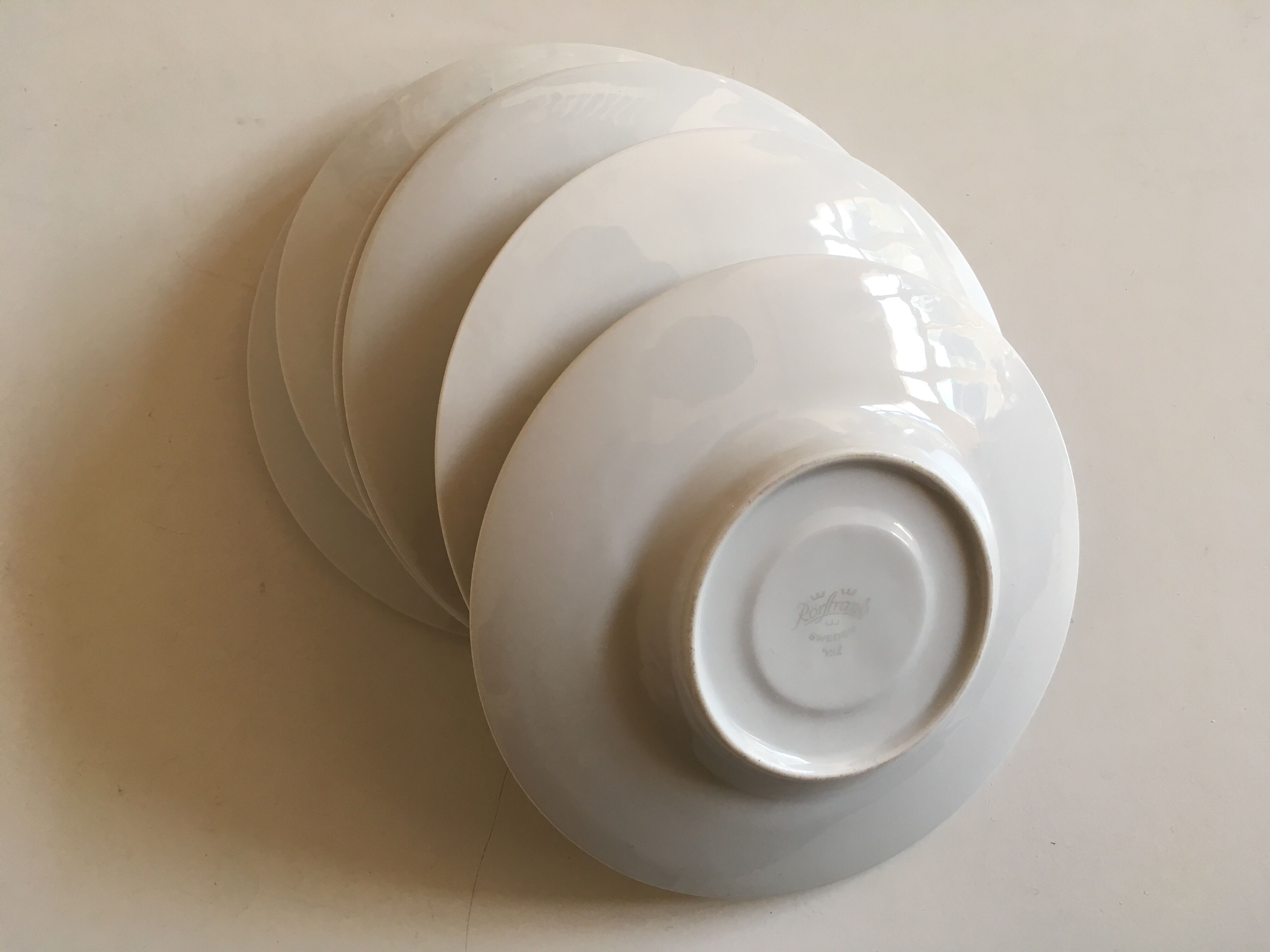 Set of 7 plates saucers Kolorita Rorstrand Sweden