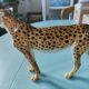 Italian ceramic leopard sculpture