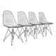 Chaises en fil DKR emblématiques de Charles et Ray Eames pour Vitra, ensemble de 4.