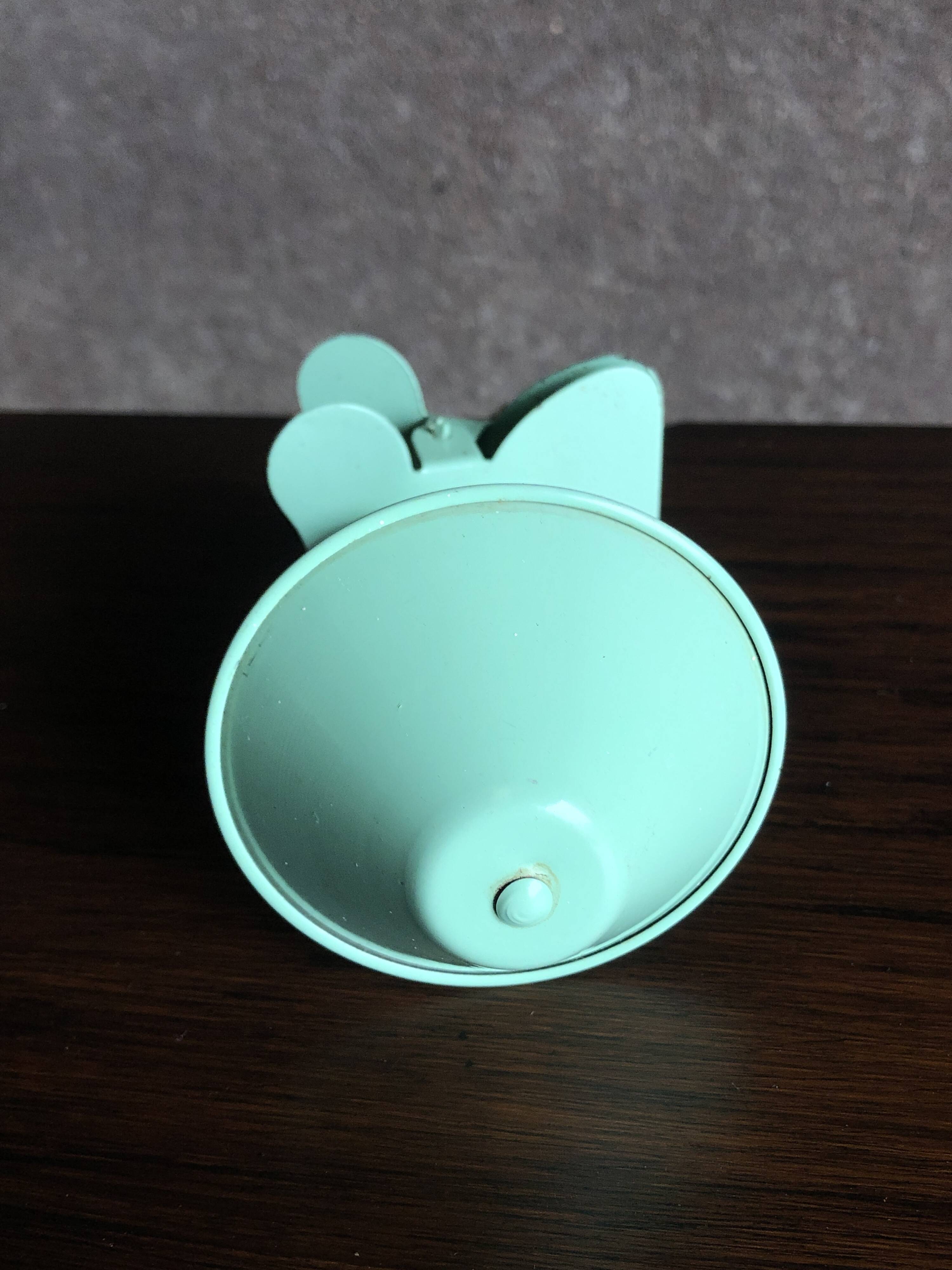 Vintage mint green mushroom clip/reader lamp, 1960s