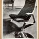 Original photo of Grasshopper armchair by Eero Saarinen for Knoll / USA, 1948