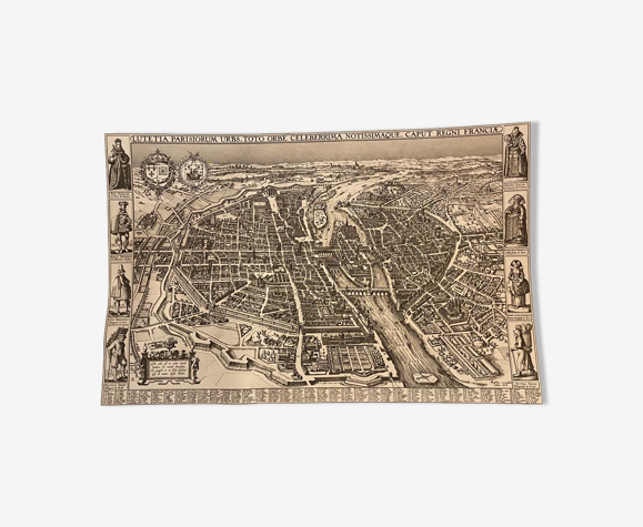 Plan de la ville de Paris début du XVIIème siècle