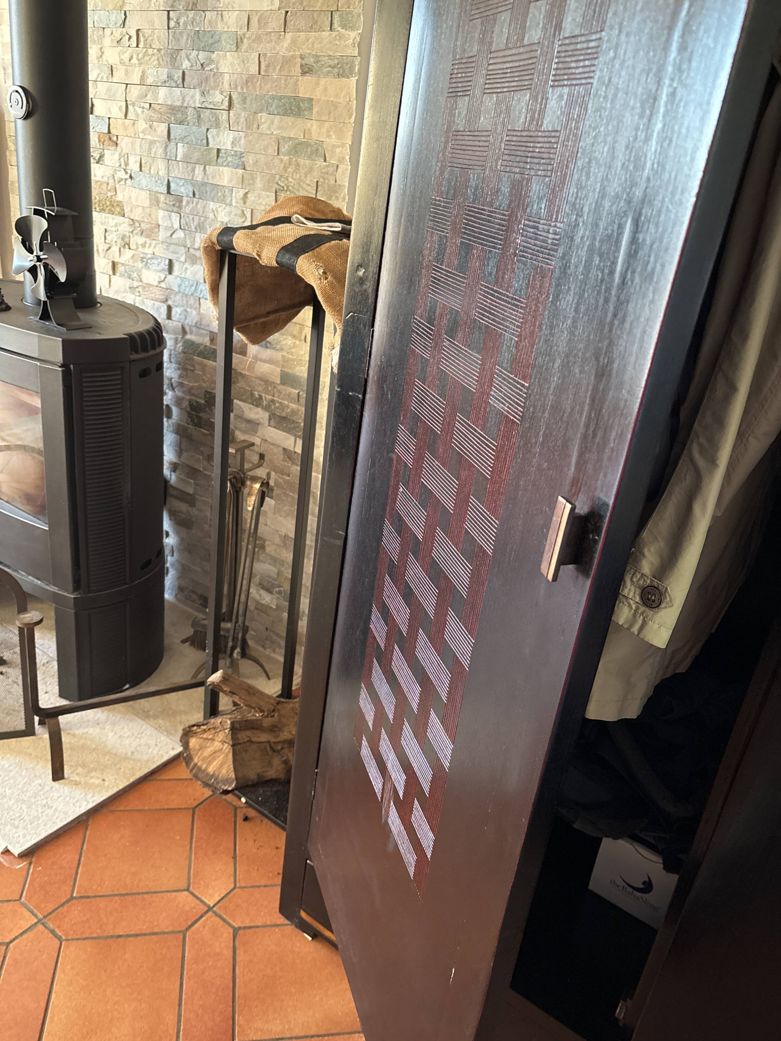 Exotic solid wood wardrobe