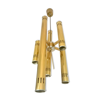 Brass pendant lamp by Oscar Torlasco 1970s