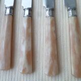 7 Couteaux à fromage monogrammés CR