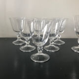 6 daum wine glasses